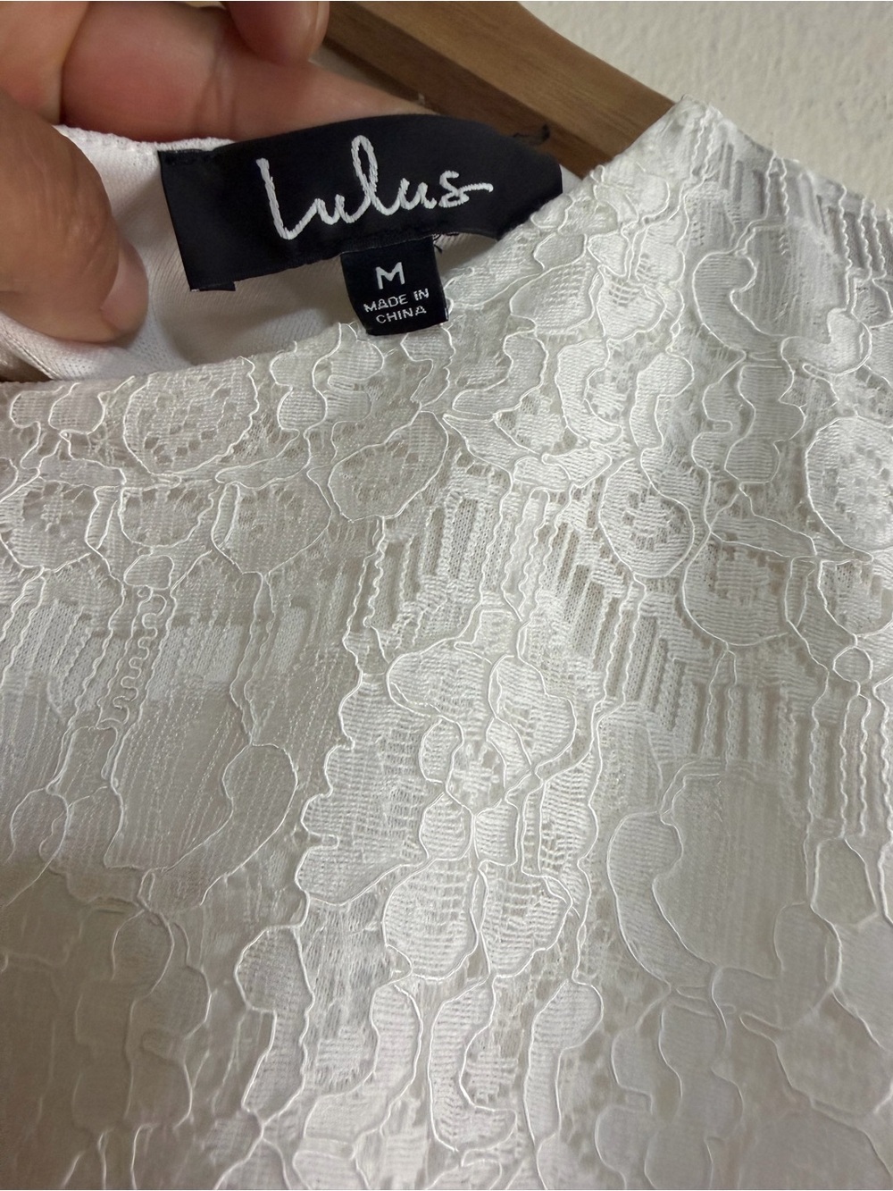 Lulu's White Floral Lace Mini Dress - Picture 6 of 7
